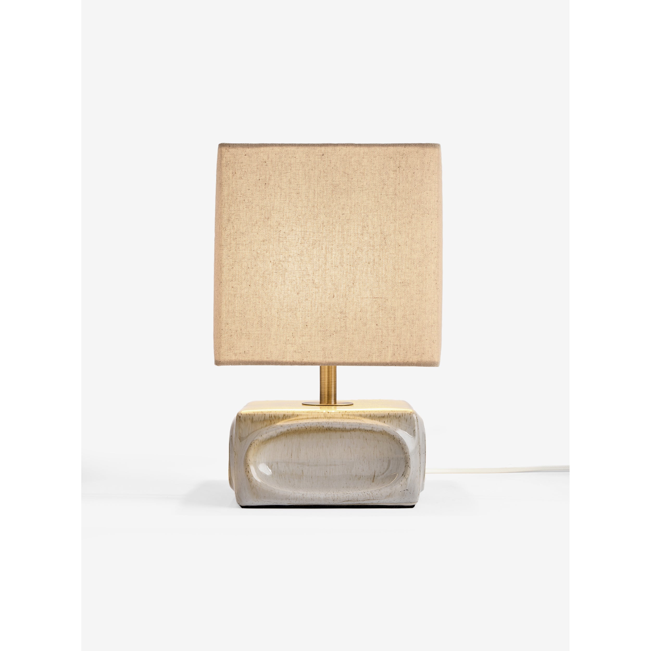 MADE.COM Nell Ceramic Table Lamp - Cream