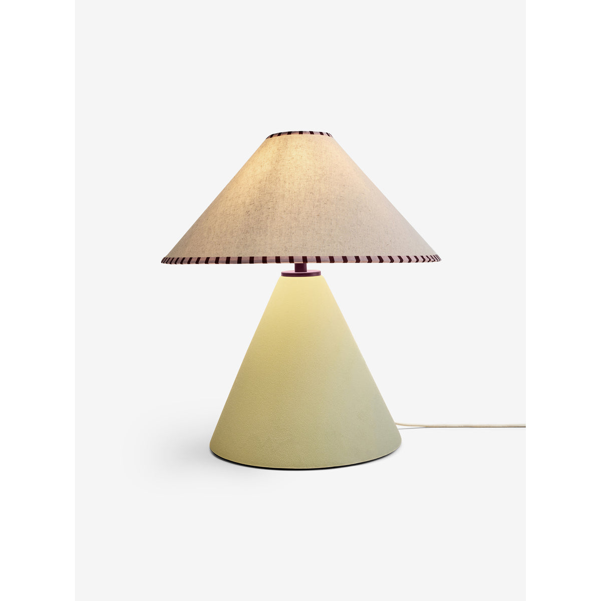 MADE.COM Marlowe Ceramic Table Lamp - Sage Green