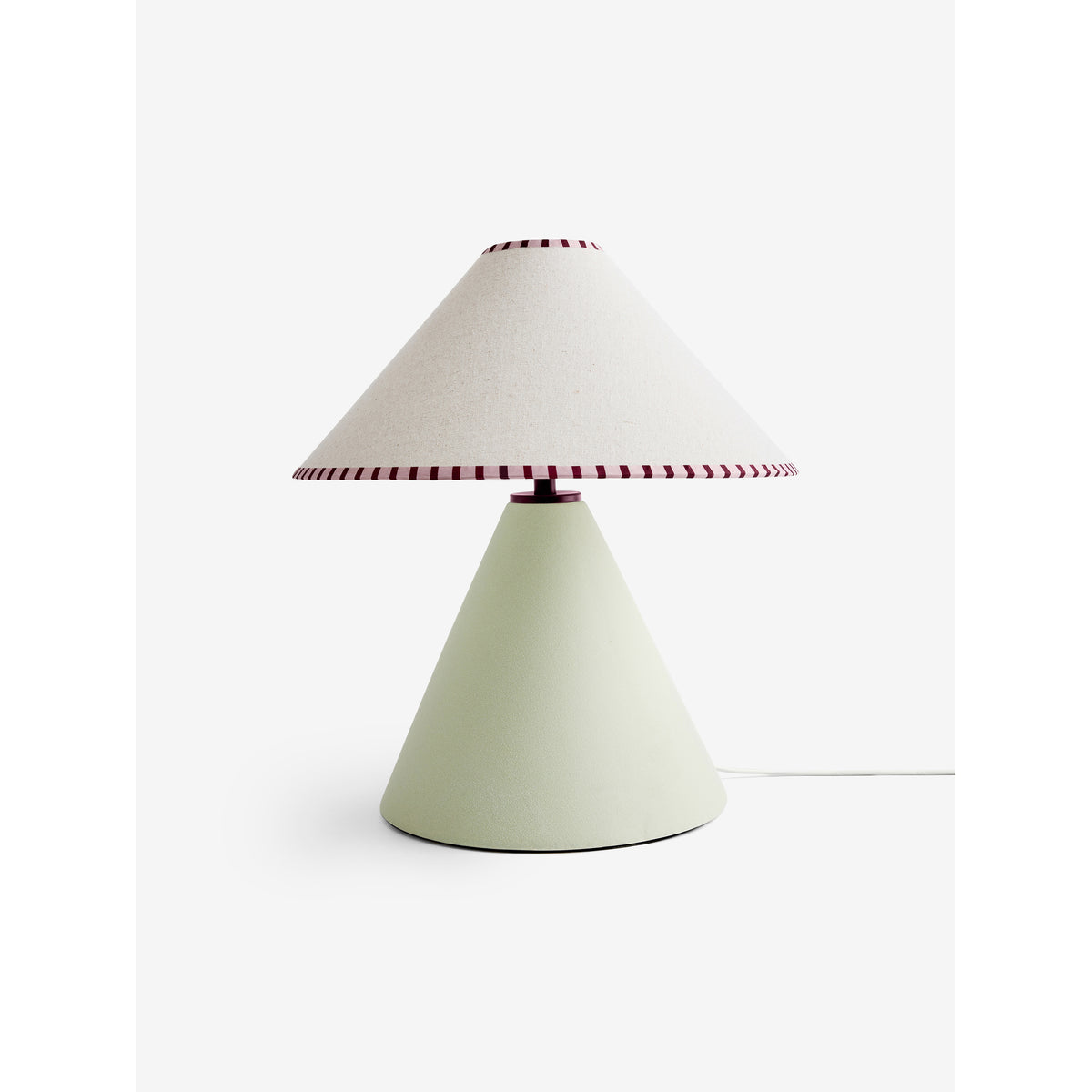 MADE.COM Marlowe Ceramic Table Lamp - Sage Green
