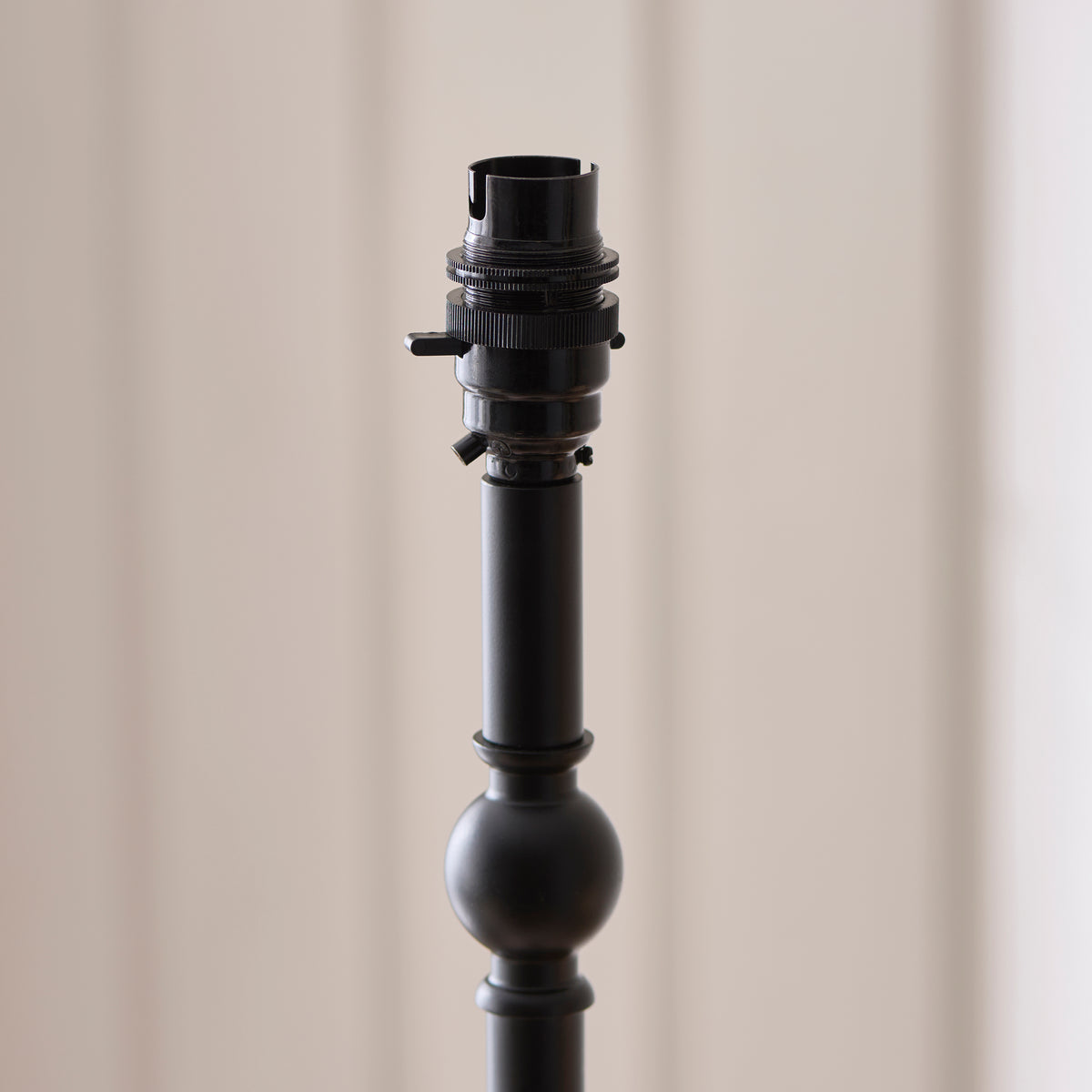Endon Jericho Table Light - Matt Black & Natural Rattan