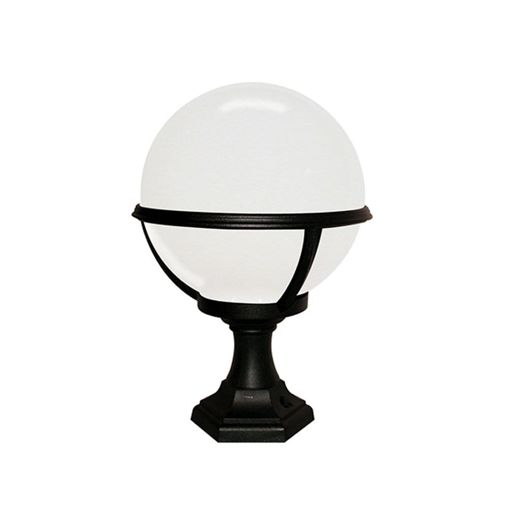 Elstead Glenbeigh Single Pedestal/Porch Lantern - Black