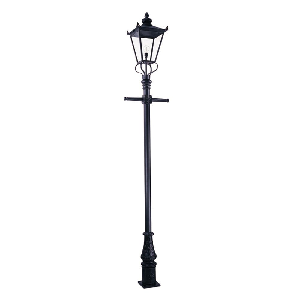 Elstead Wilmslow Single Lamp Post - Black
