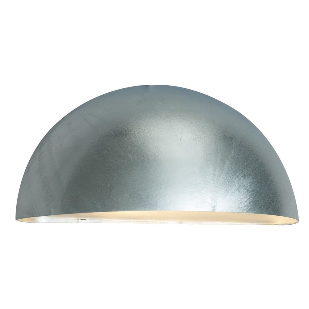 Norlys Paris Single Large Wall Lantern - Galvanised