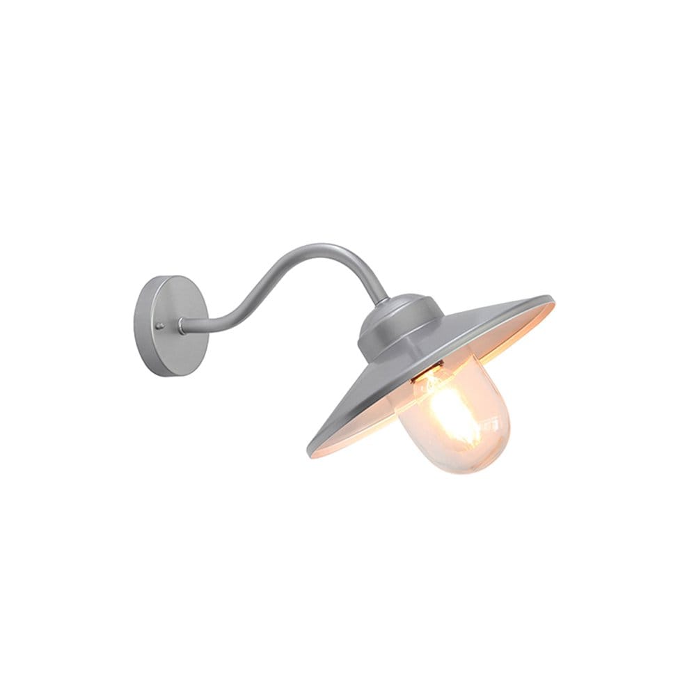Elstead Klampenborg Single Wall Lantern - Silver