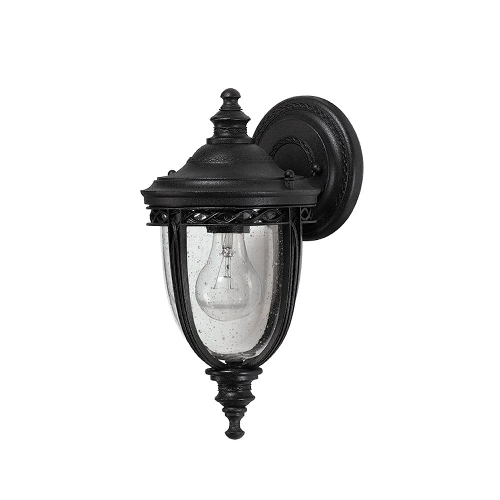 Feiss English Bridle Single Small Wall Lantern - Black