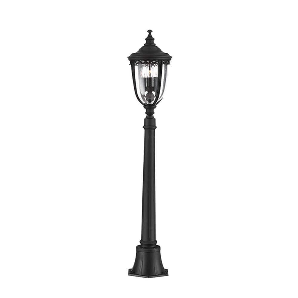 Feiss English Bridle 3 Light Medium Pillar Lantern - Black