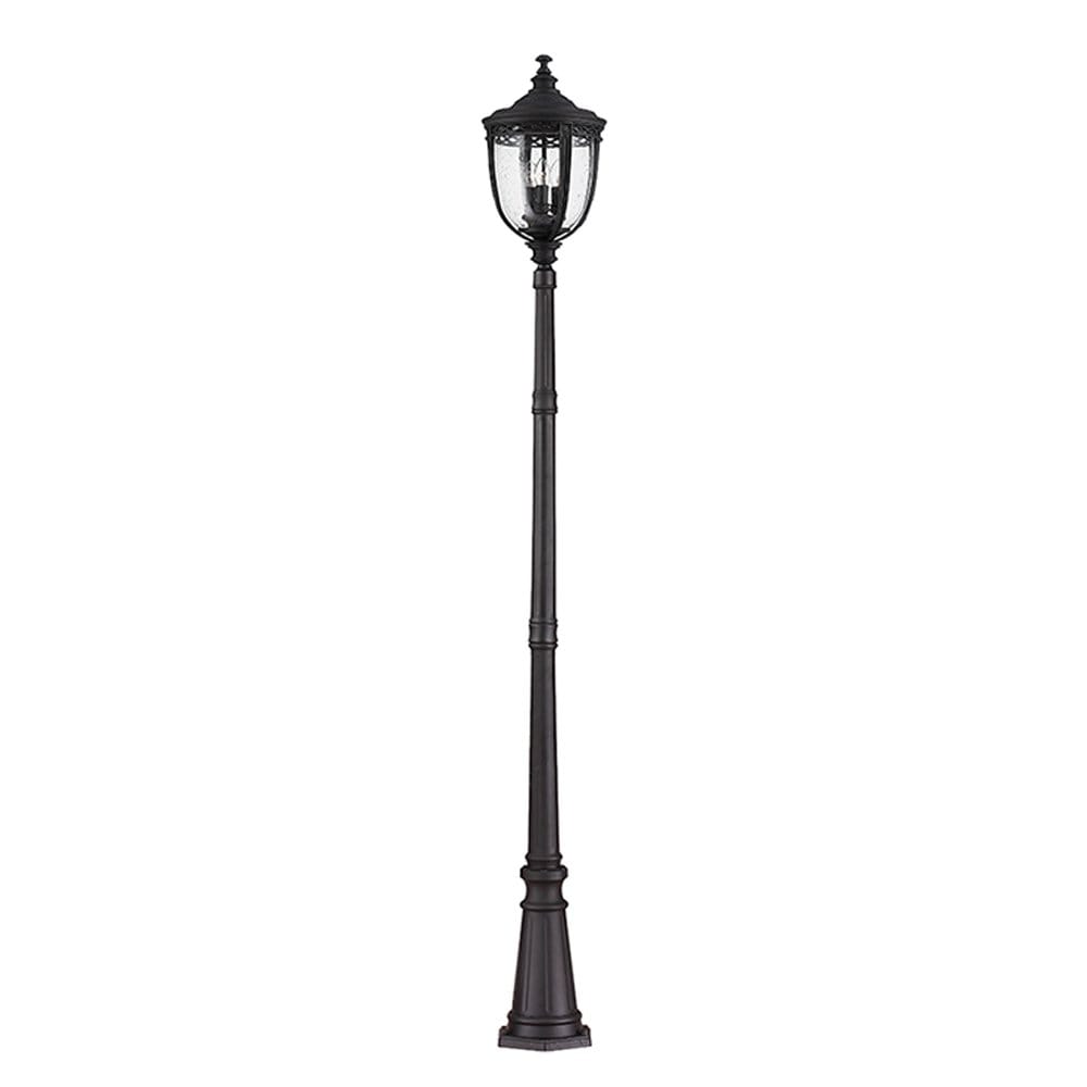 Feiss English Bridle 3 Light Large Lamp Post - Black