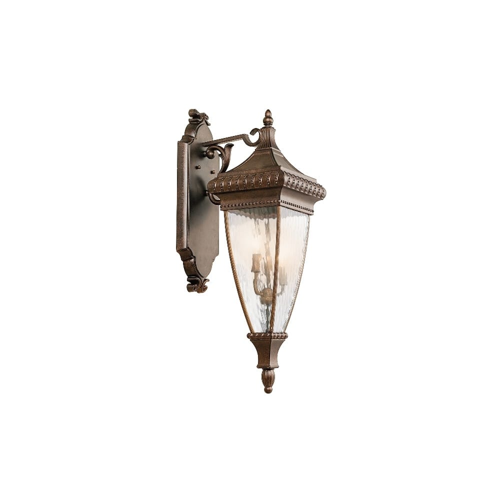 Kichler Venetian Rain 3 Light Large Wall Lantern - Brushed Bronze