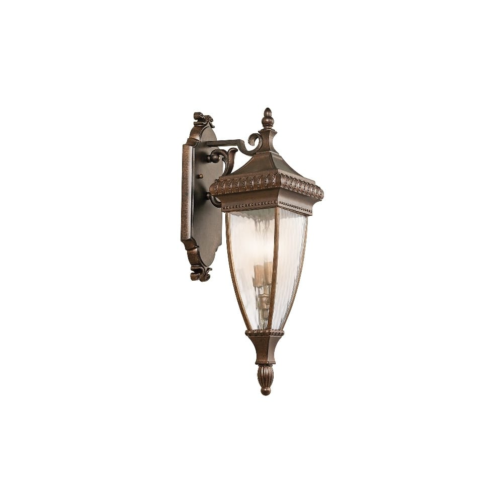 Kichler Venetian Rain 2 Light Medium Wall Lantern - Brushed Bronze