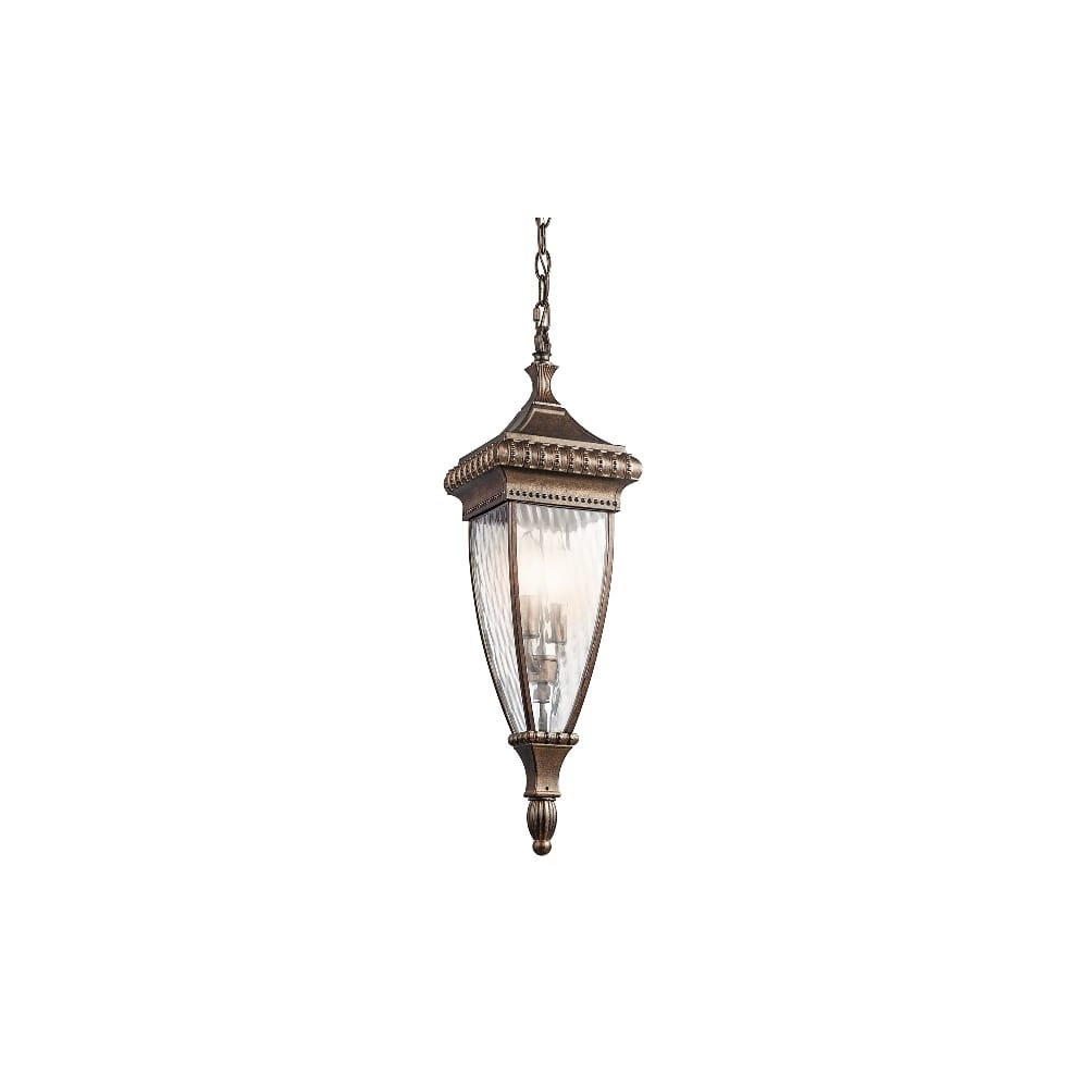 Kichler Venetian Rain 2 Light Chain Lantern - Brushed Bronze