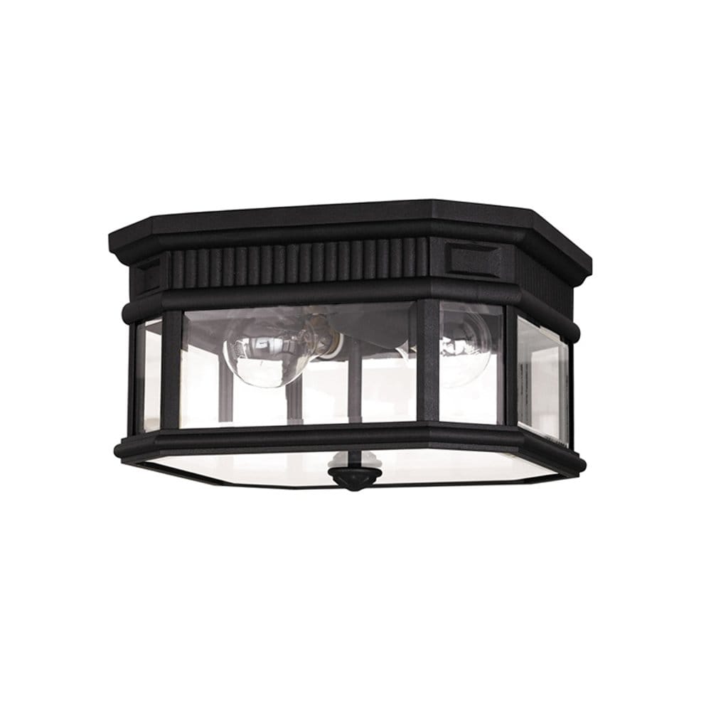 Feiss Cotswold Lane 2 Light Flush Fitting - Black