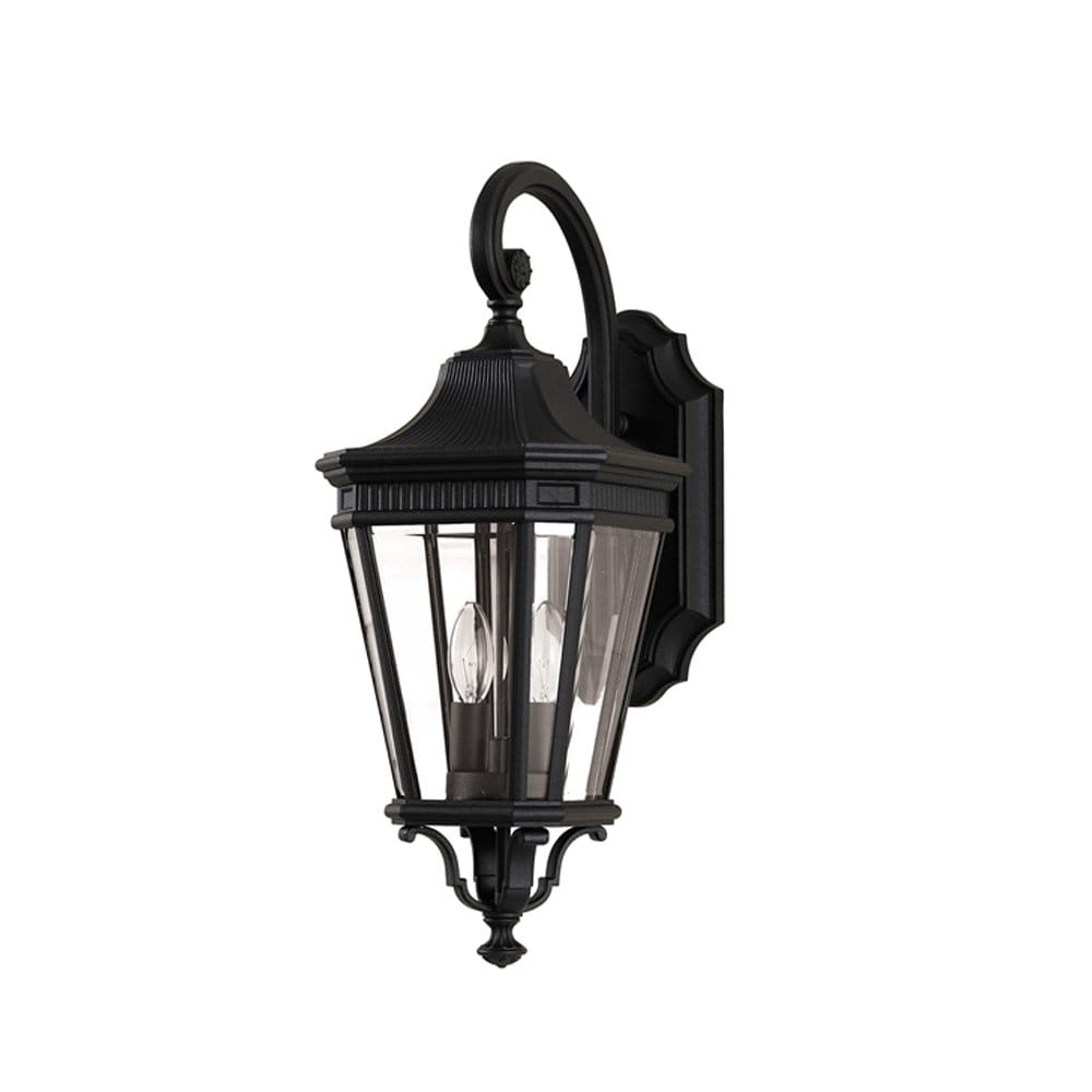 Feiss Cotswold Lane 2 Light Medium Wall Lantern - Black
