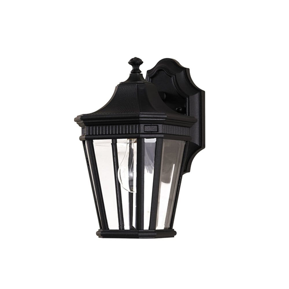 Feiss Cotswold Lane Single Small Wall Lantern - Black