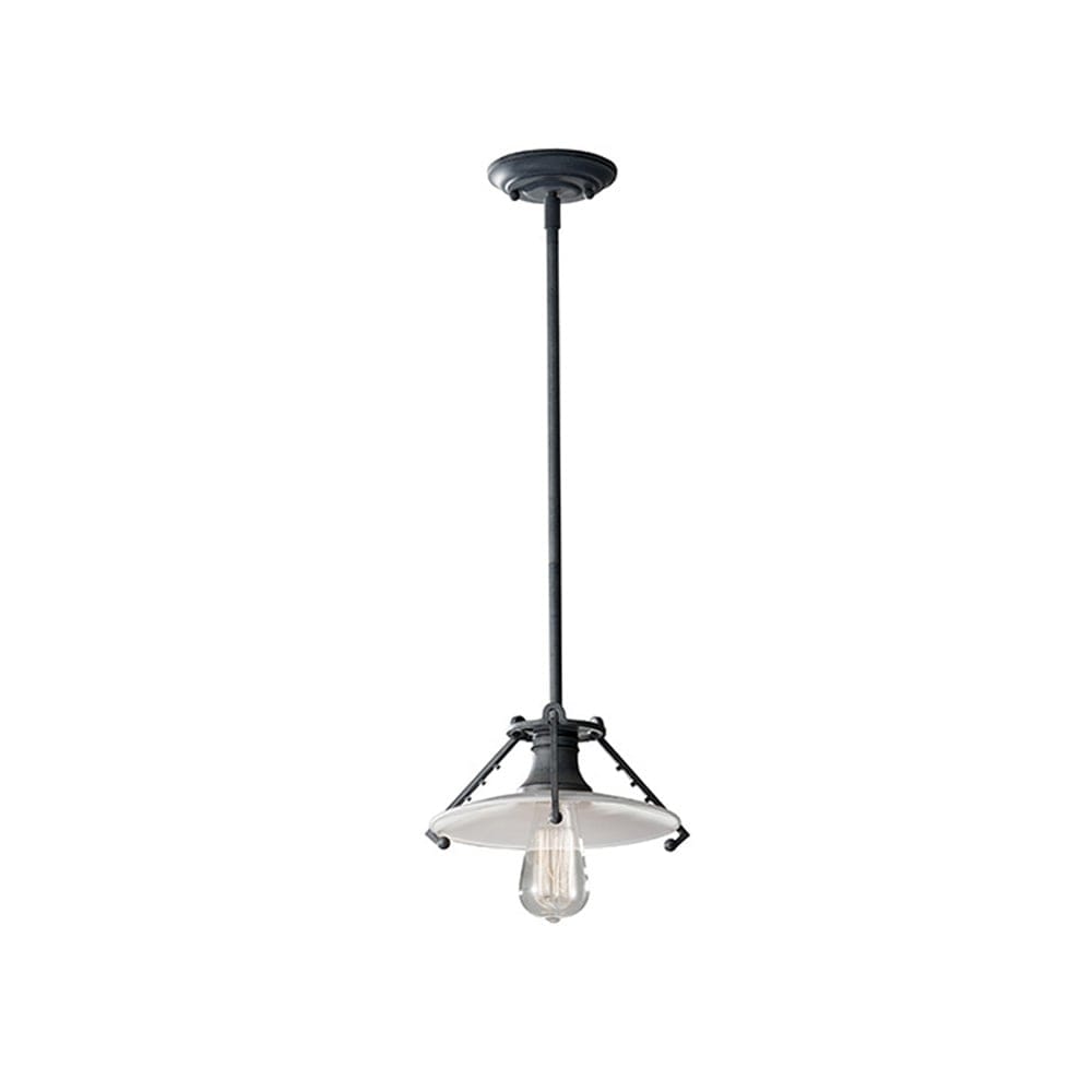 Feiss Urban Renewal Single Mini Pendant - Weathered Zinc