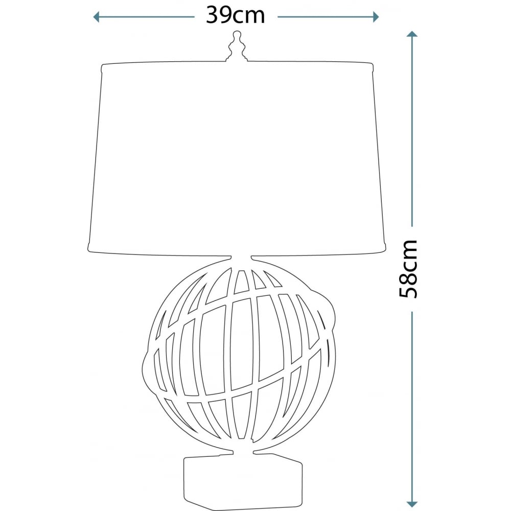 Feiss Spencer Single Table Lamp - Firenze Gold