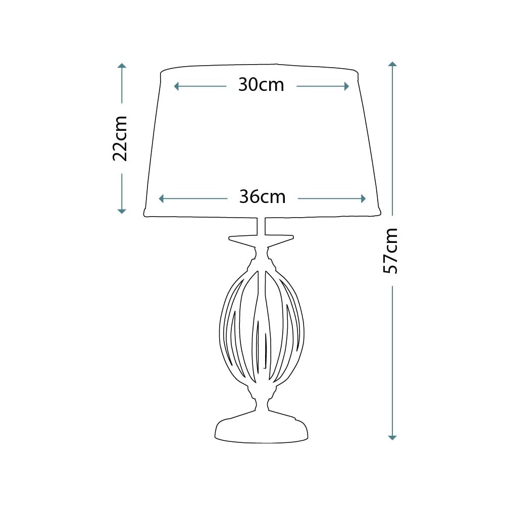 Elstead Aegean Single Table Lamp - Polished Brass