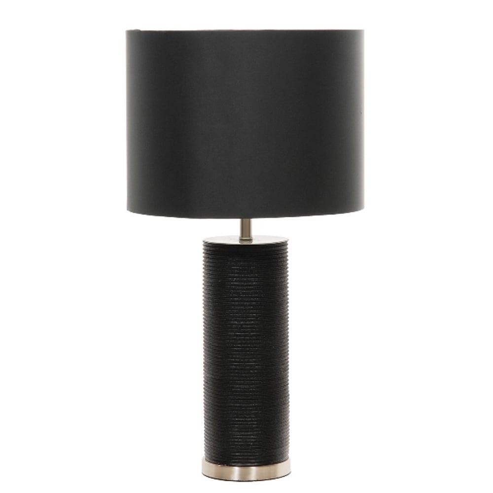 Elstead Ripple Single Table Lamp - Black