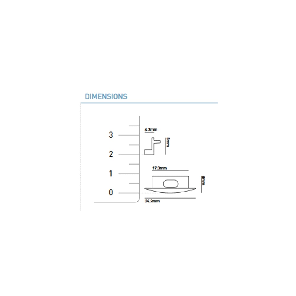 Collingwood End Cap for SM7 Surface Mount Profile