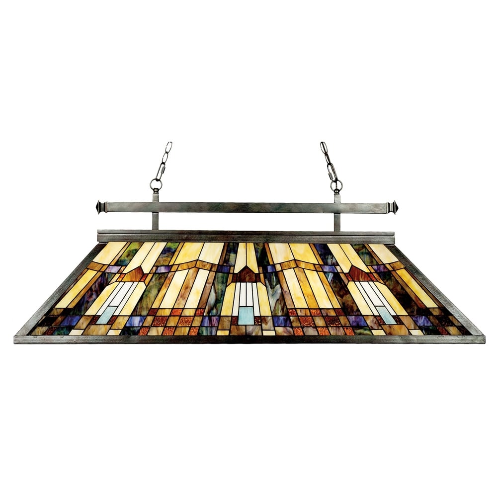 Quoizel Inglenook 3 Light Island Chandelier - Valiant Bronze