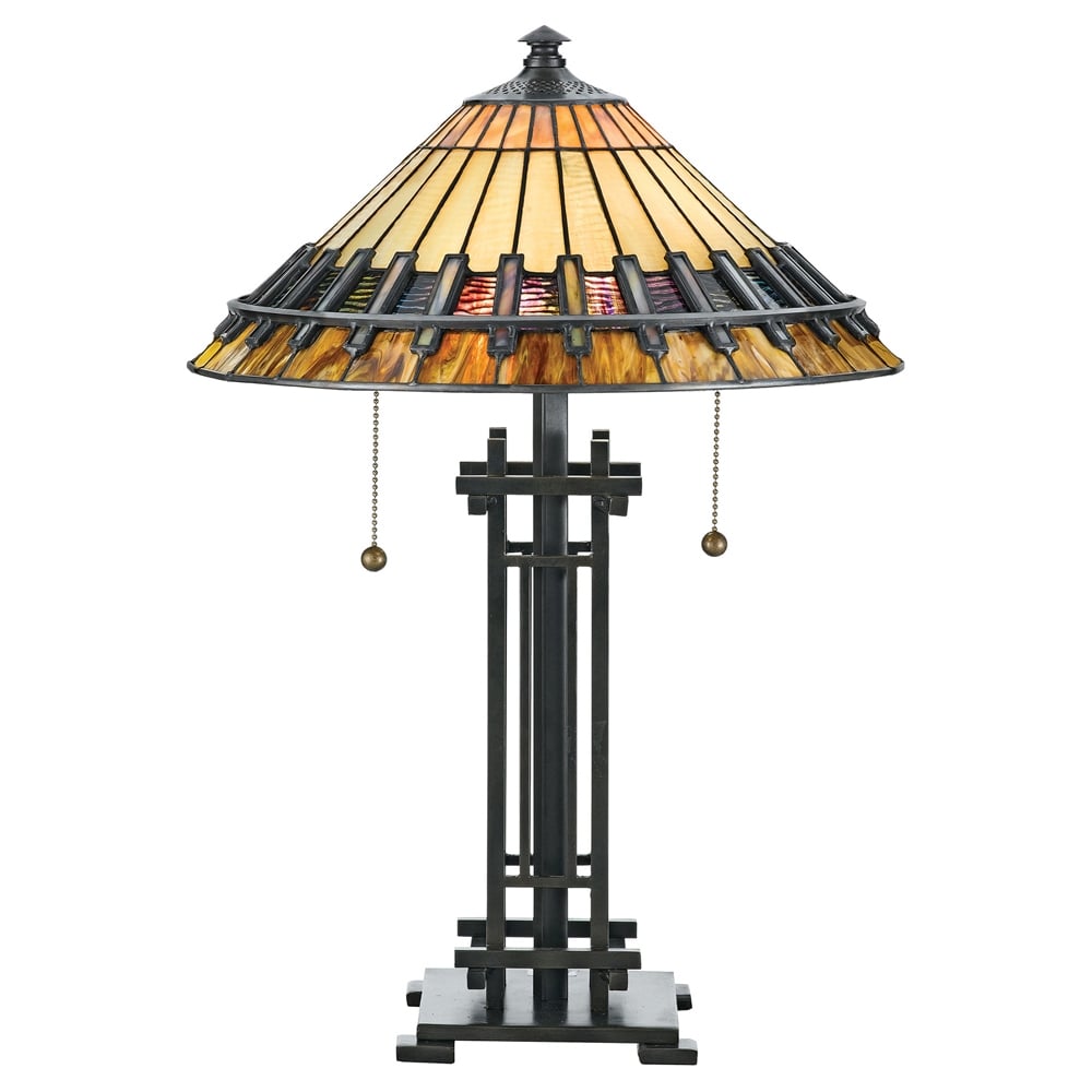 Quoizel Chastain 2 Light Desk Lamp - Vintage Bronze