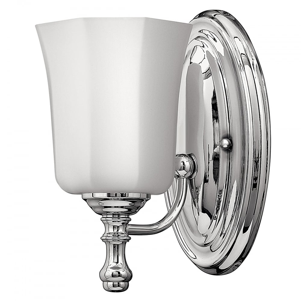 Hinkley Shelly Single Bathroom Wall Light - Polished Chrome