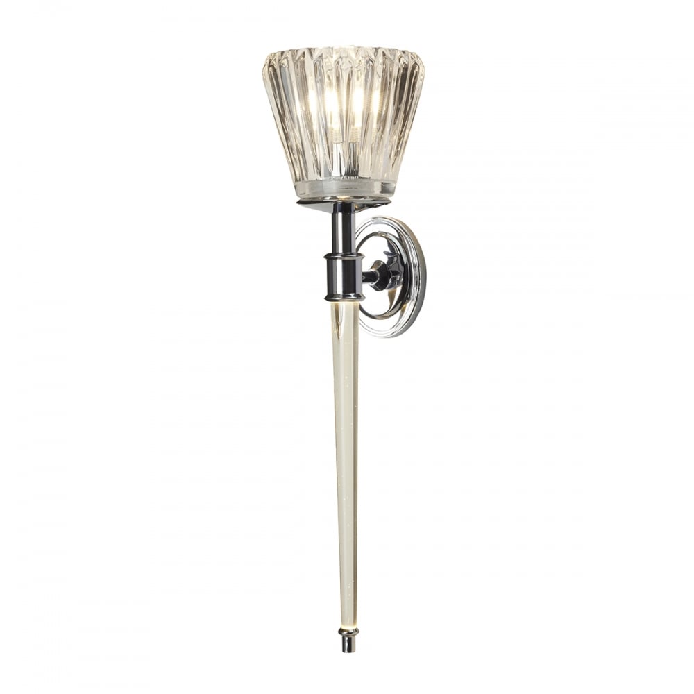 Elstead Agatha 2 Light Bathroom Wall Light - Polished Chrome