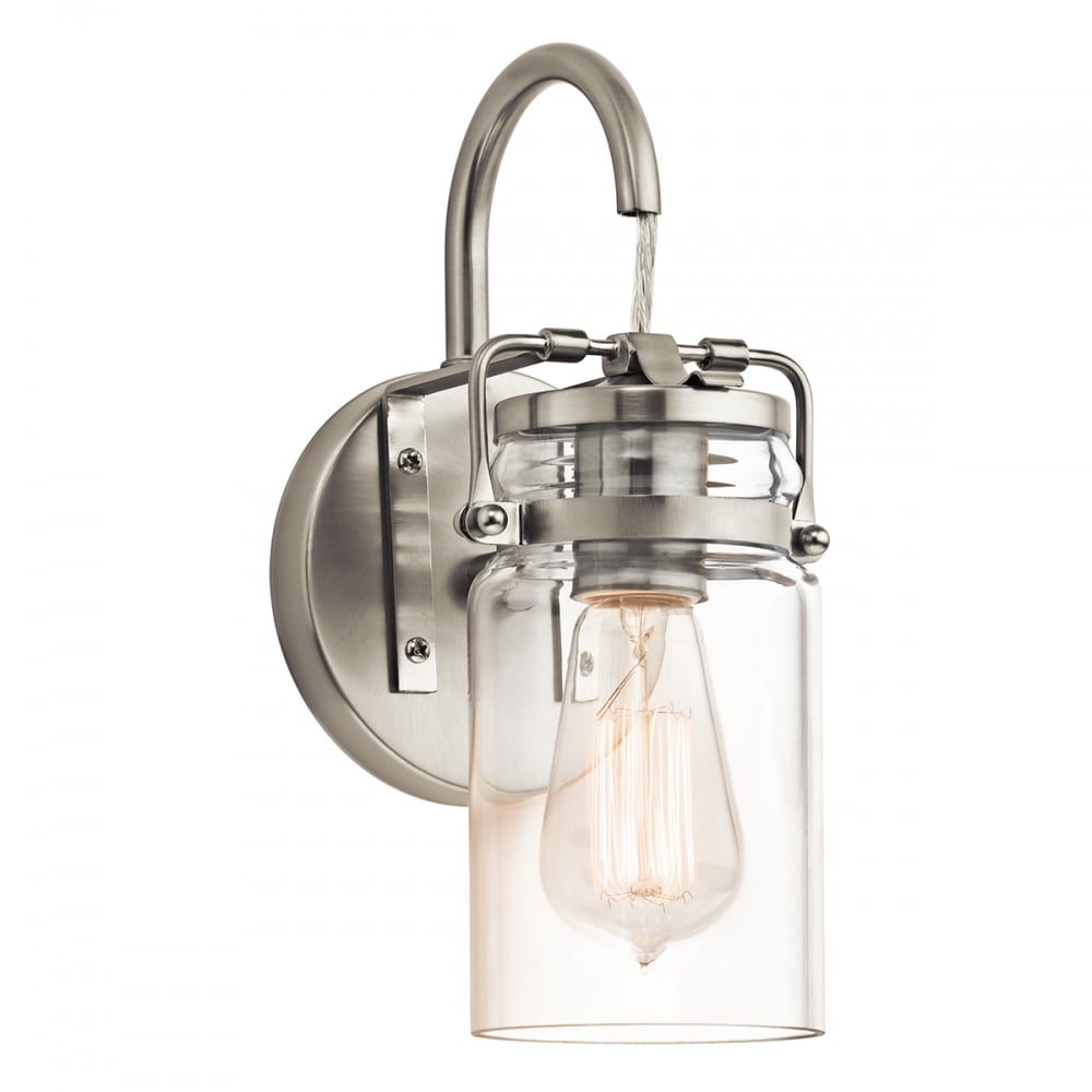 Kichler Brinley Single Wall Light - Brushed Nickel