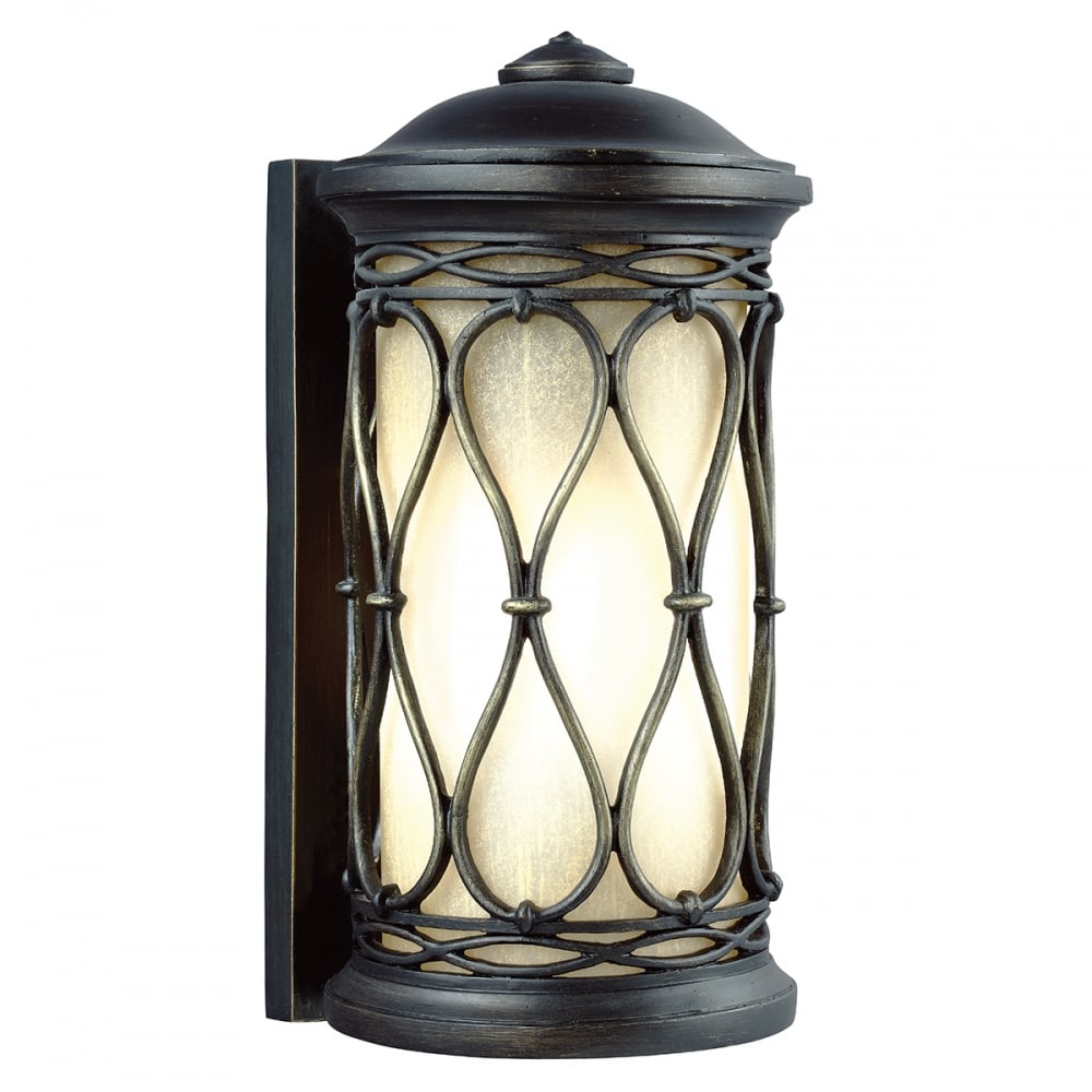 Feiss Wellfleet Single Small Wall Lantern - Aged Bronze