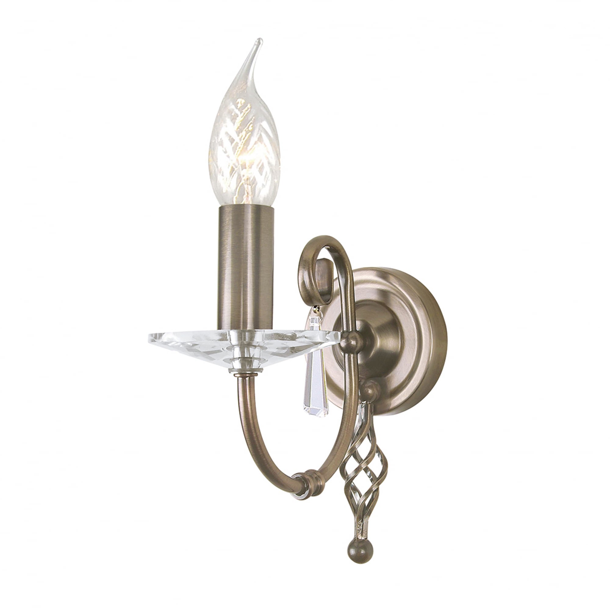 Elstead Aegean Single Wall Light - Aged Brass