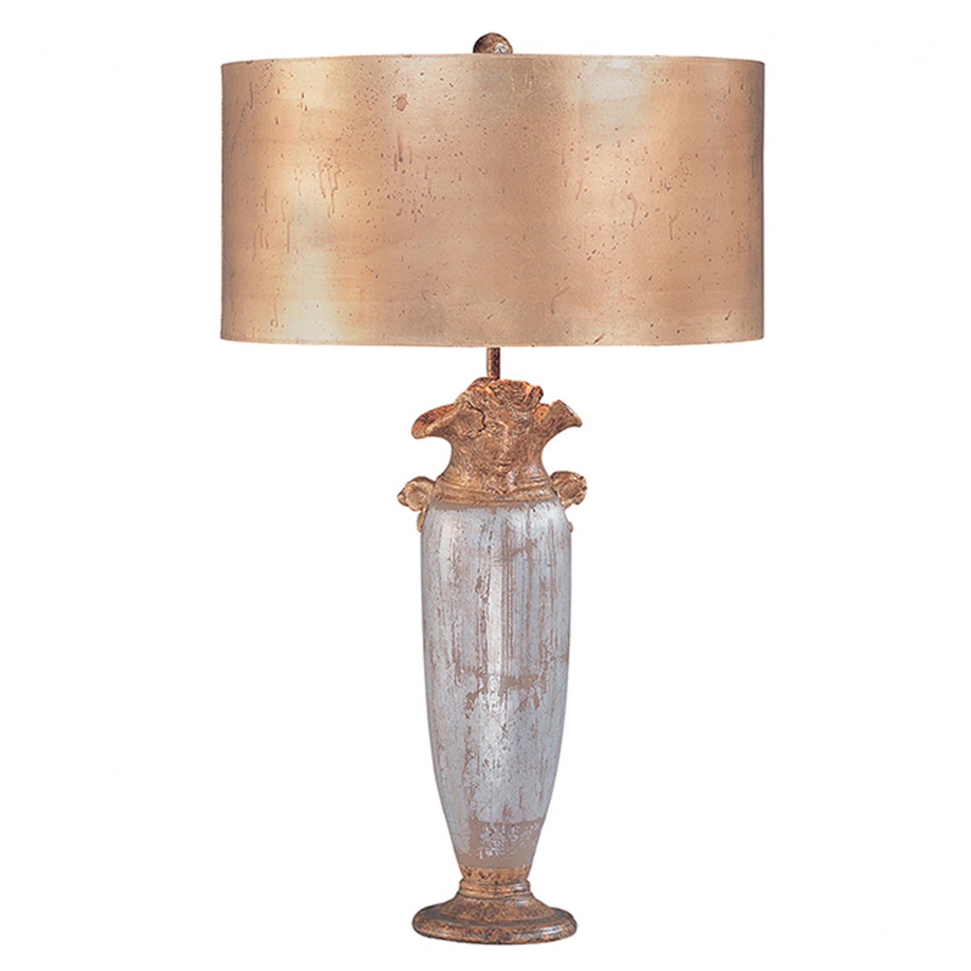 Flambeau Bienville Single Table Lamp - Silver & Gold