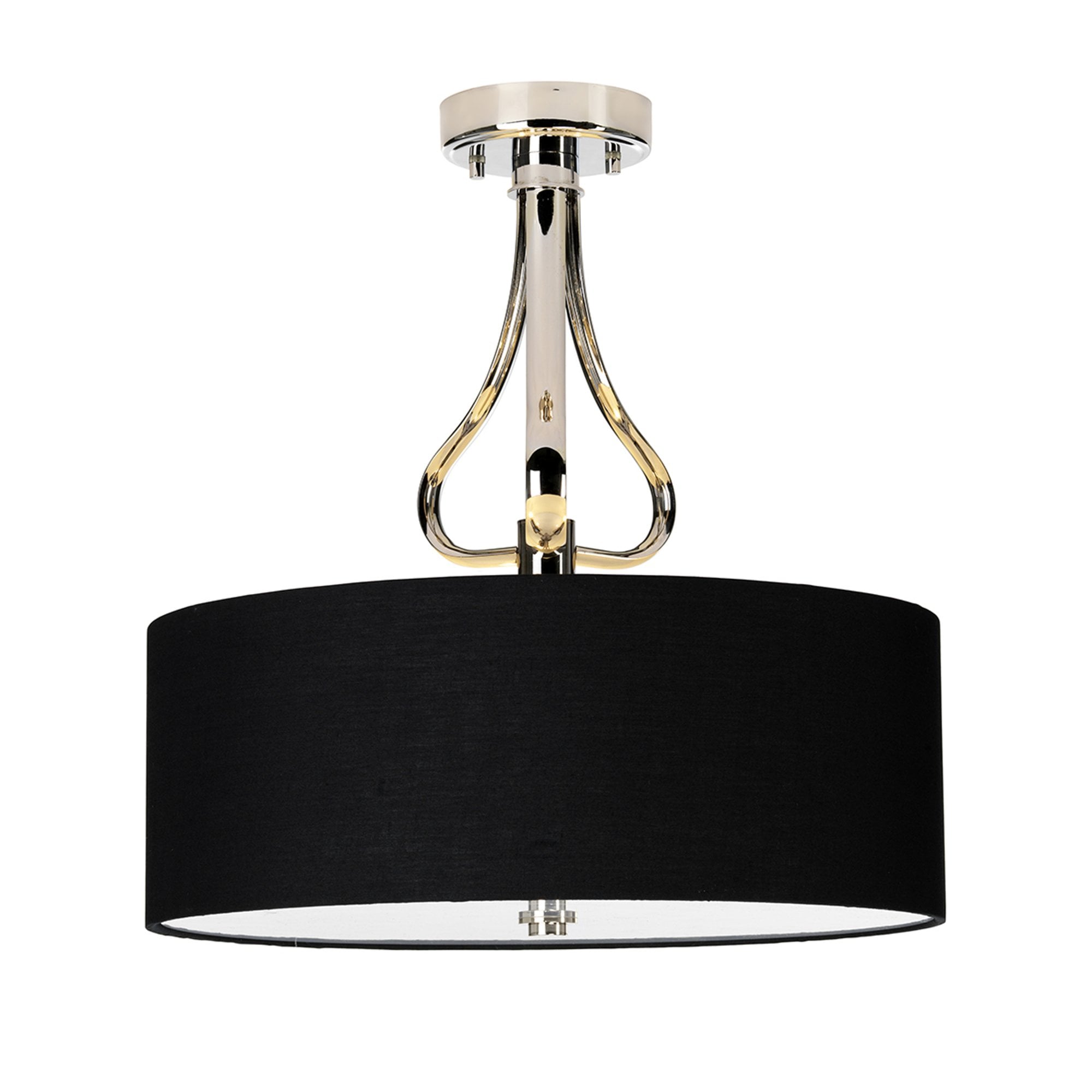 Elstead Falmouth 3 Light Bathroom Semi-Flush Fitting - Polished Chrome