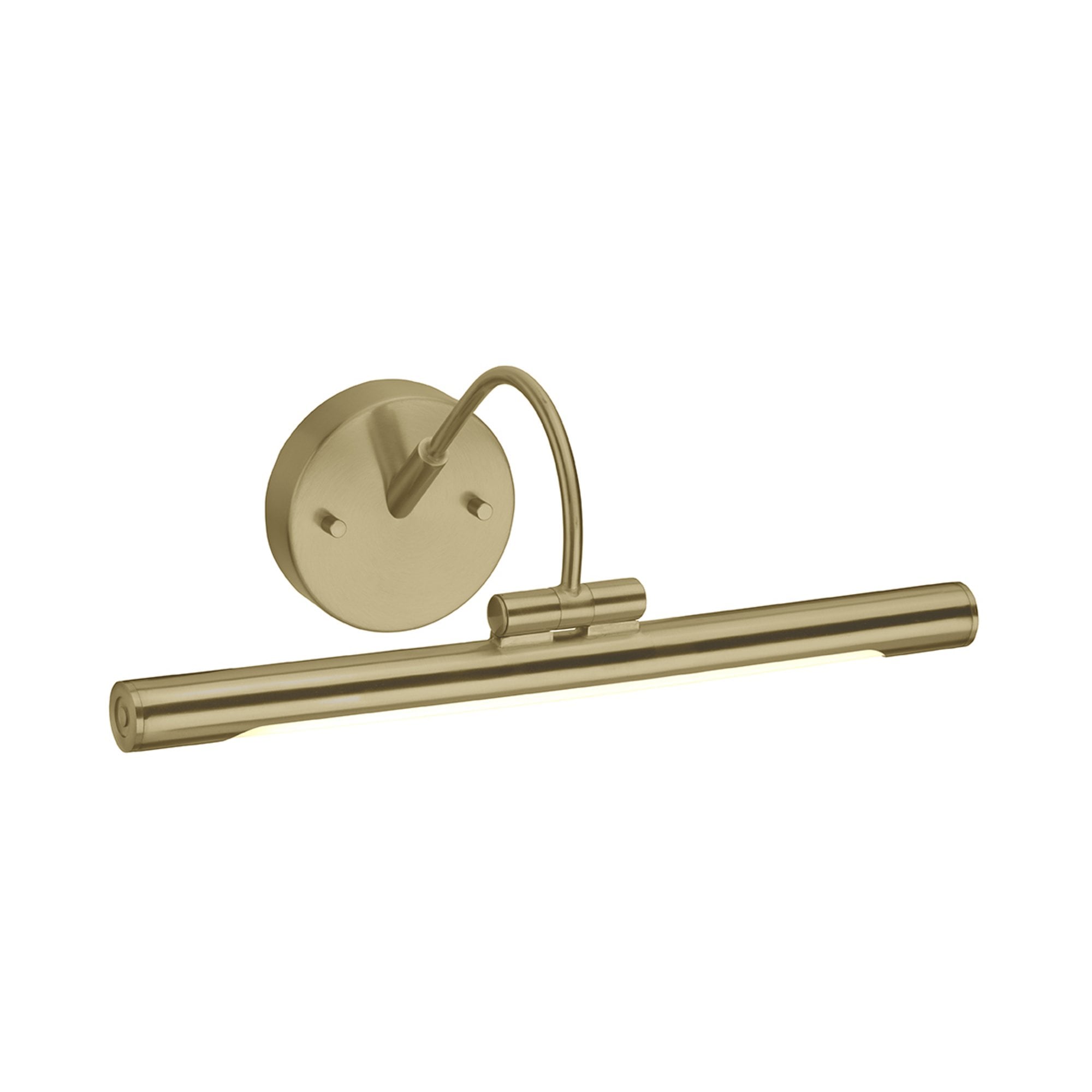 Elstead Alton Single Small LED Picture Light - Brushed Brass