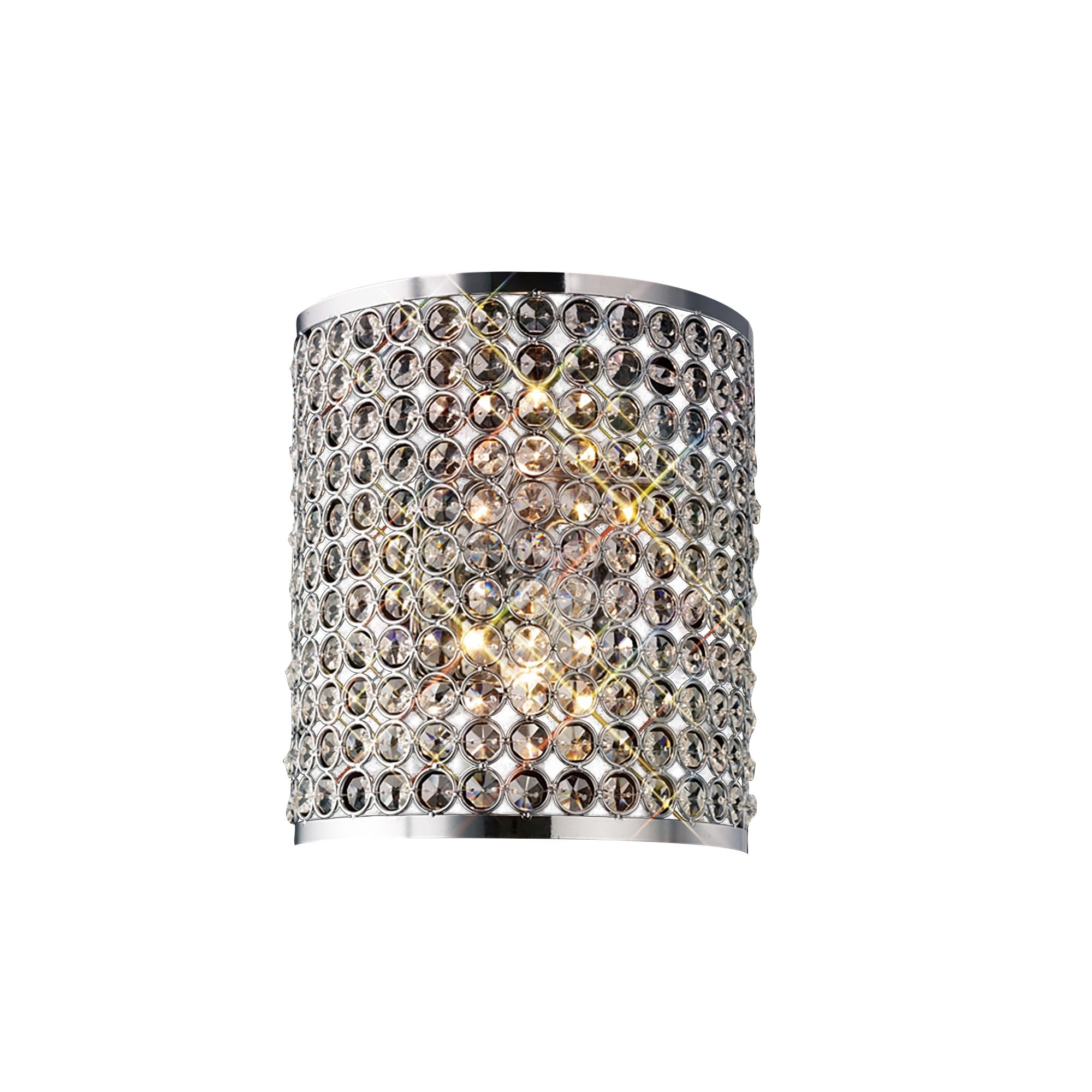 Diyas IL30199 Ava Rectangle Wall Light 2 Light Polished Chrome/Crystal