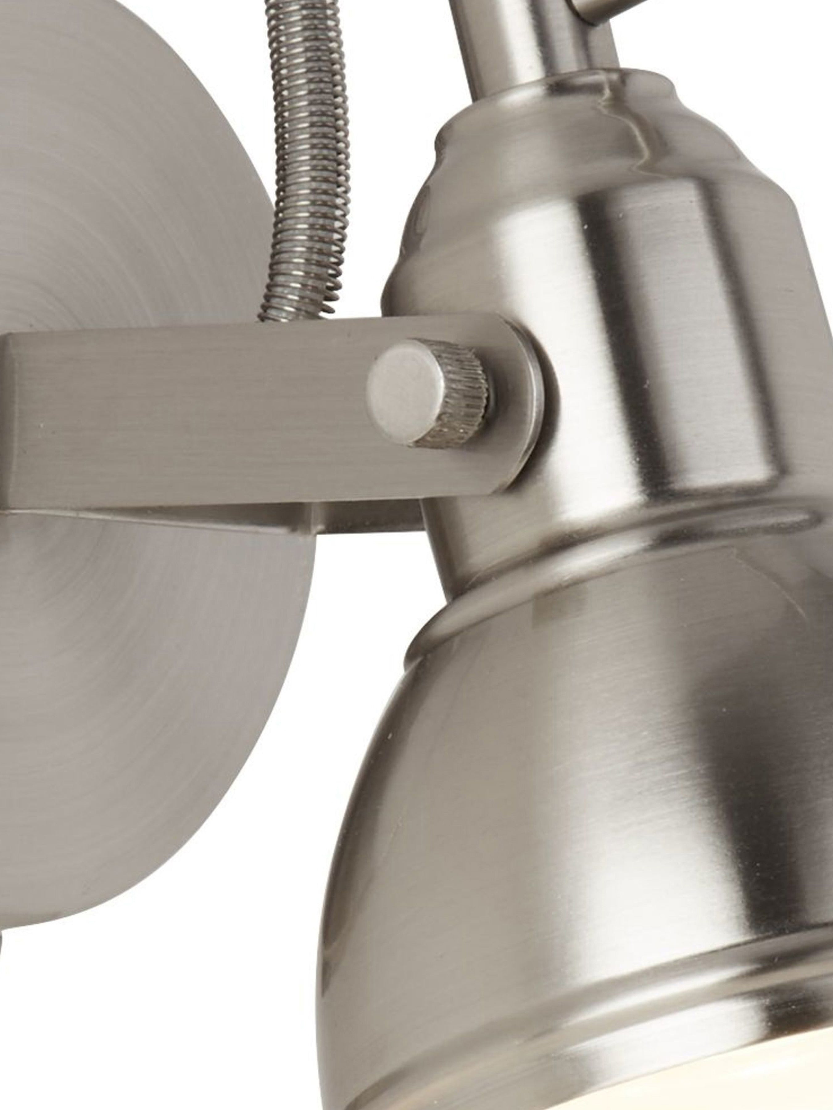 Searchlight Fielding Single Satin Silver Industrial Spotlight
