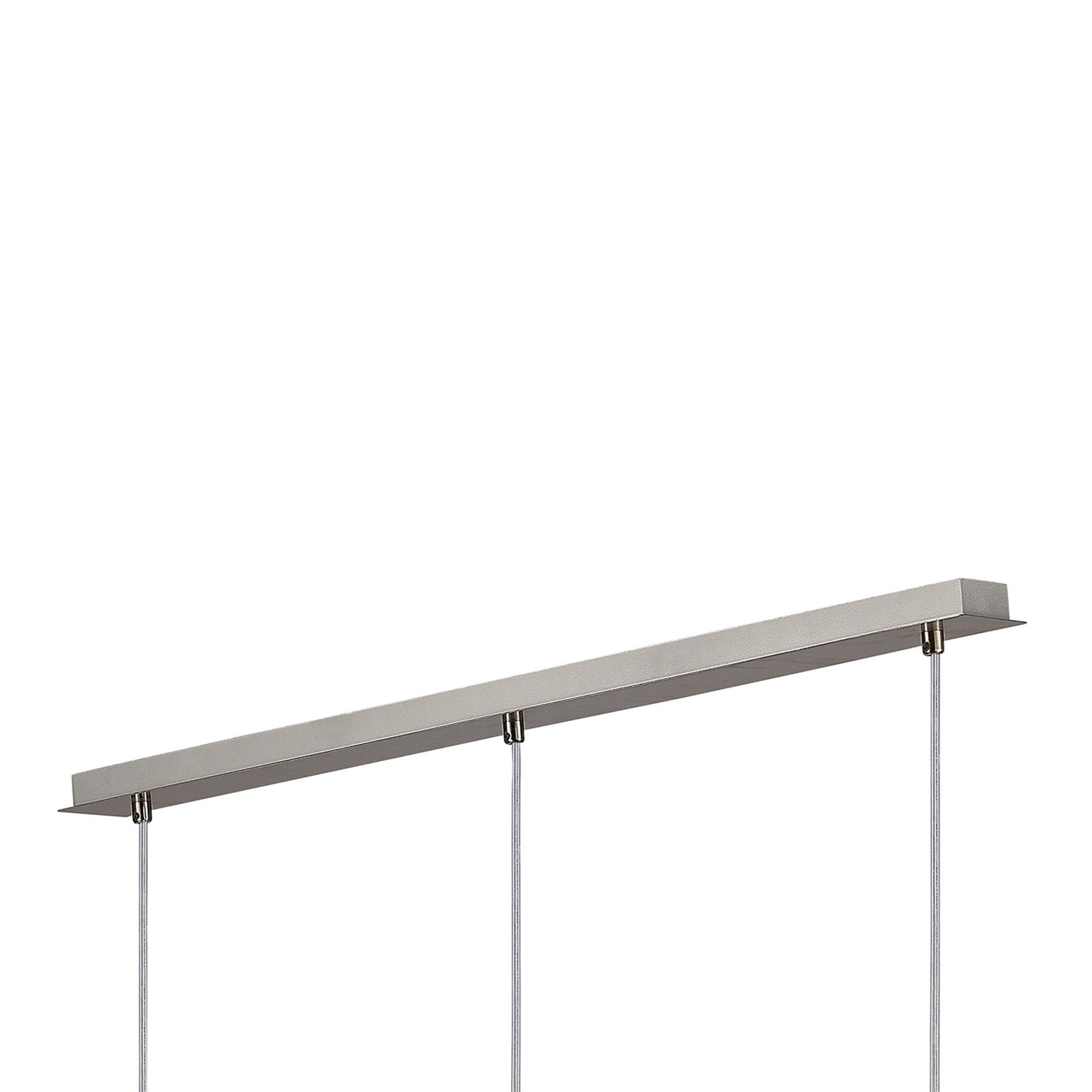 Diyas IL31613 Andrea Pendant 3 Light E27 Linear Polished Chrome/Crystal