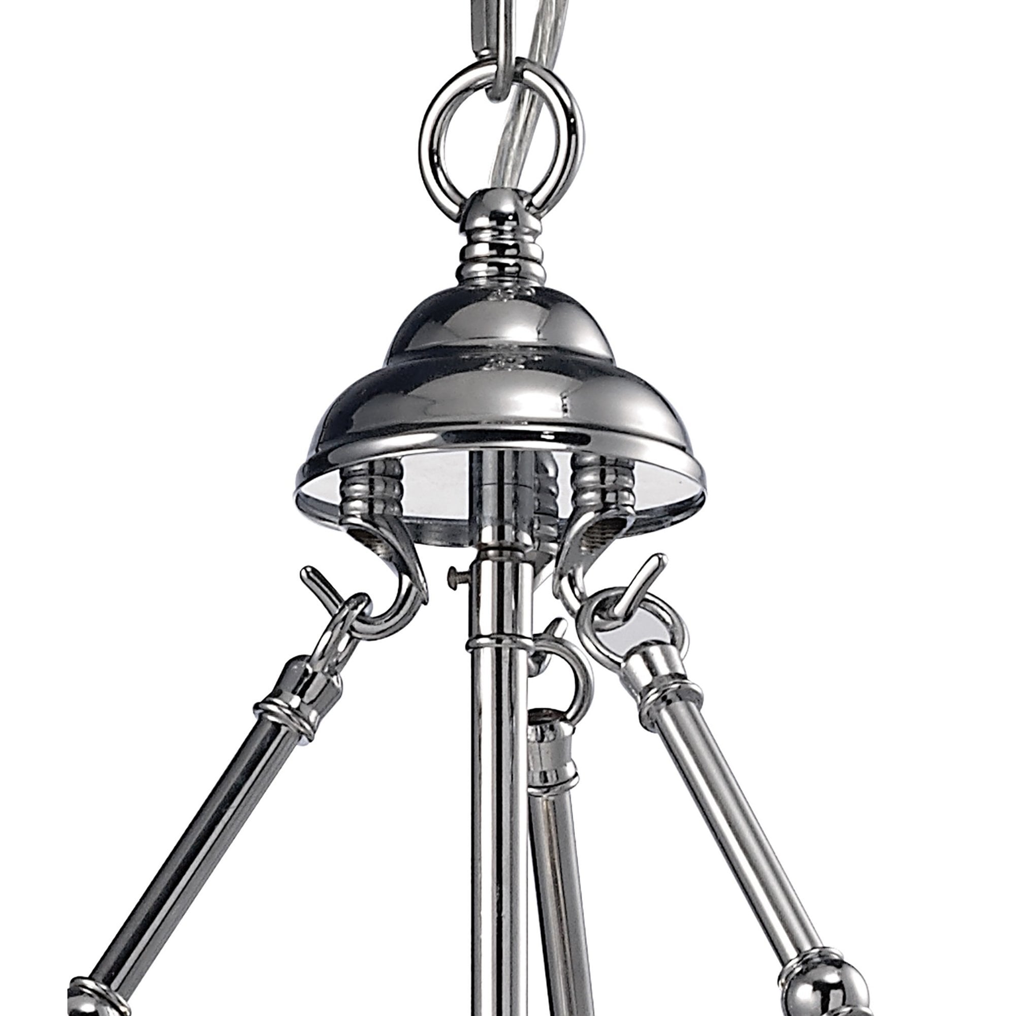 Diyas IL31071 Aubrey Pendant 1 Light Polished Chrome/Glass