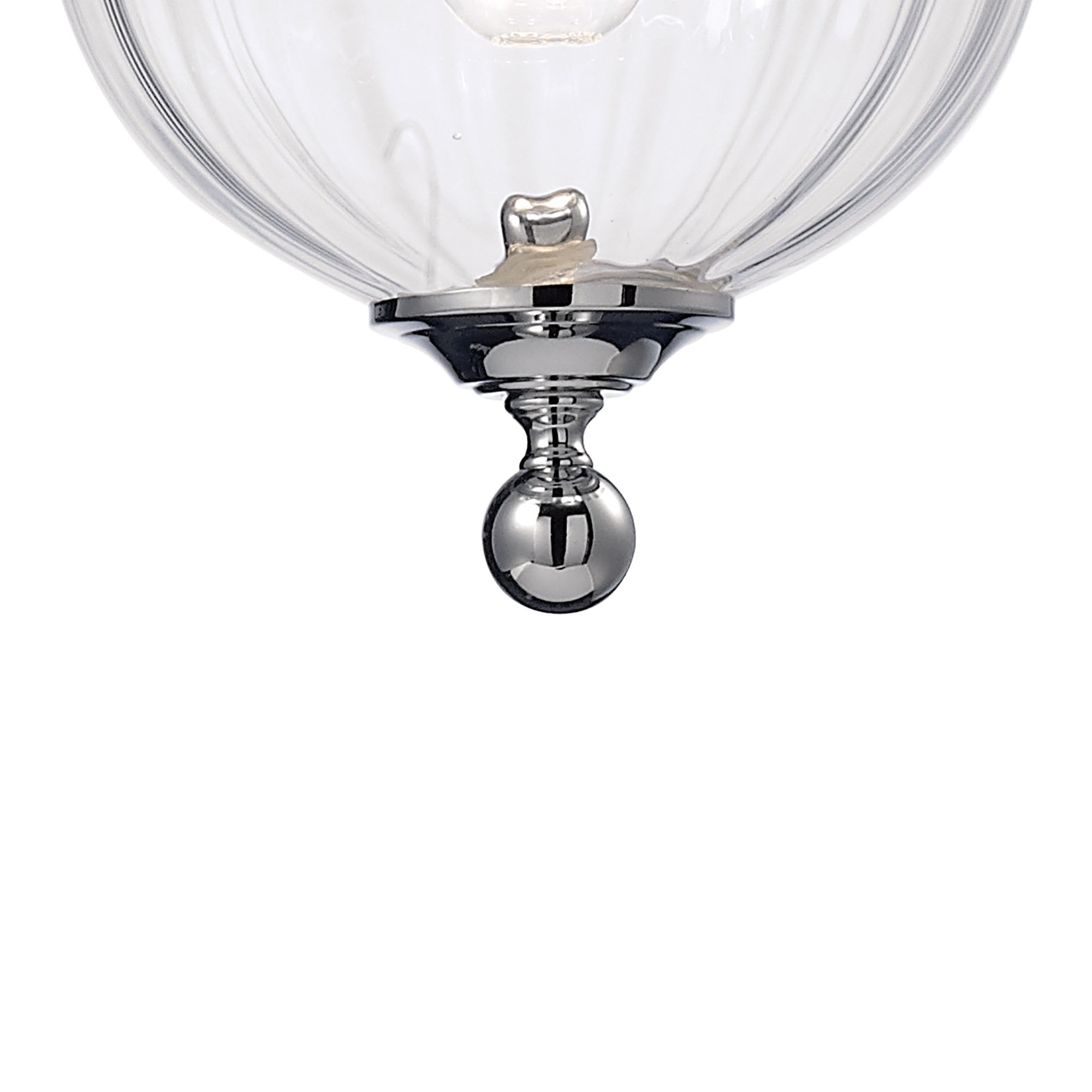 Diyas IL31071 Aubrey Pendant 1 Light Polished Chrome/Glass