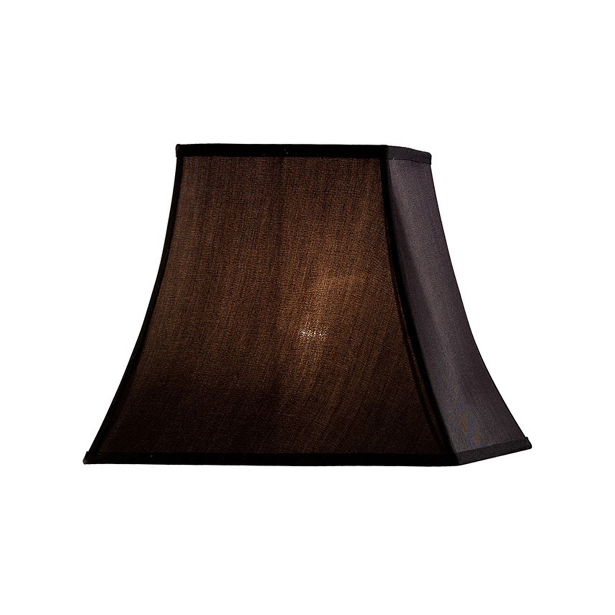 Diyas ILS20242 Contessa Square Small-Medium Shade - Black 13/25.5cm - Shade Only