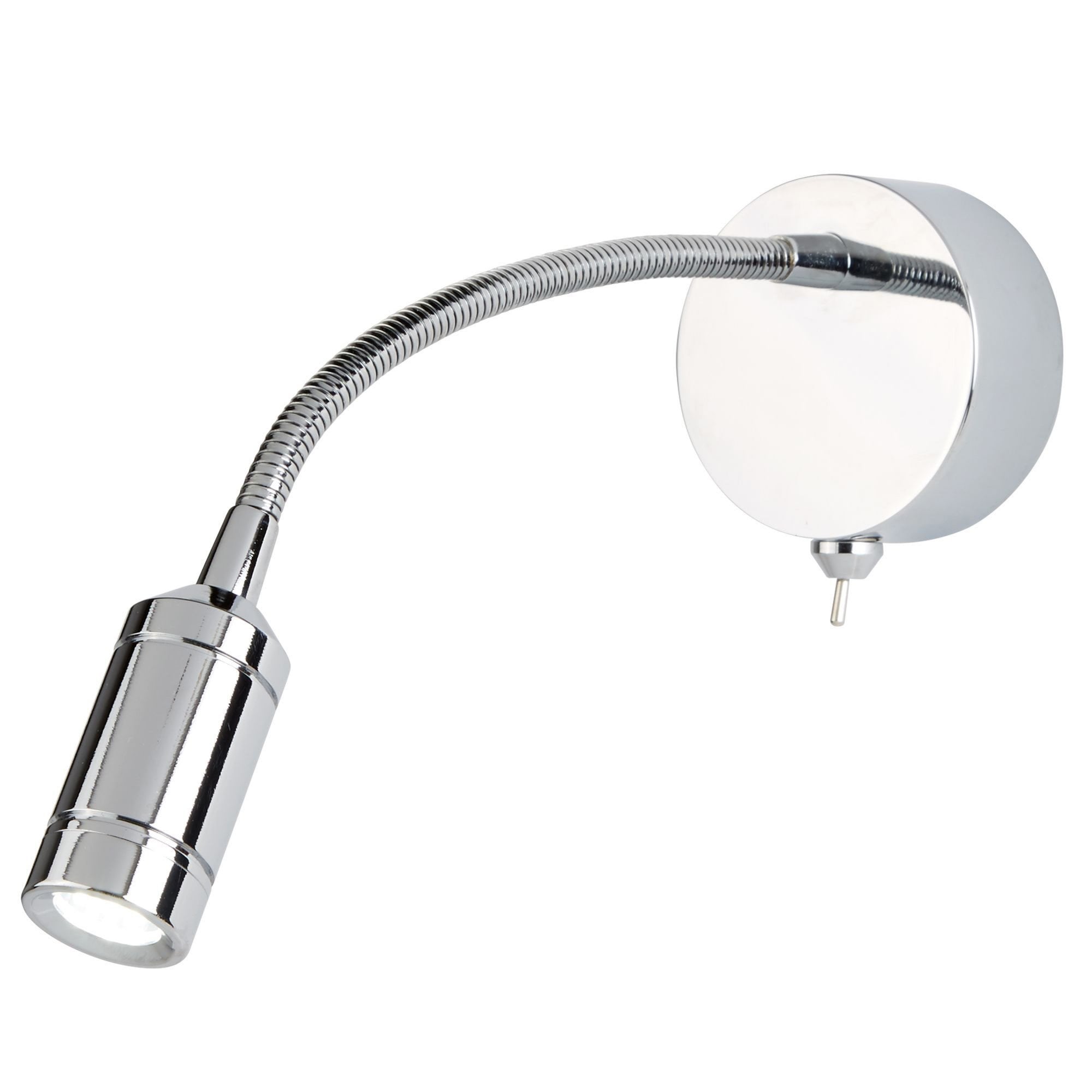 Searchlight LED Adjustable Wall Light - Flexi Arm - Chrome