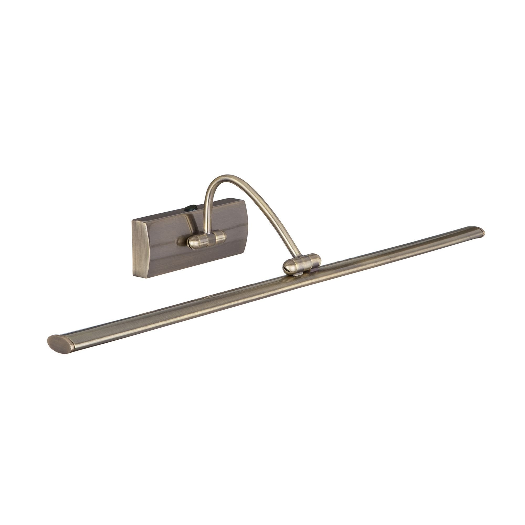 Searchlight Angela Antique Brass 51 LED Picture Light With Adjustable Head