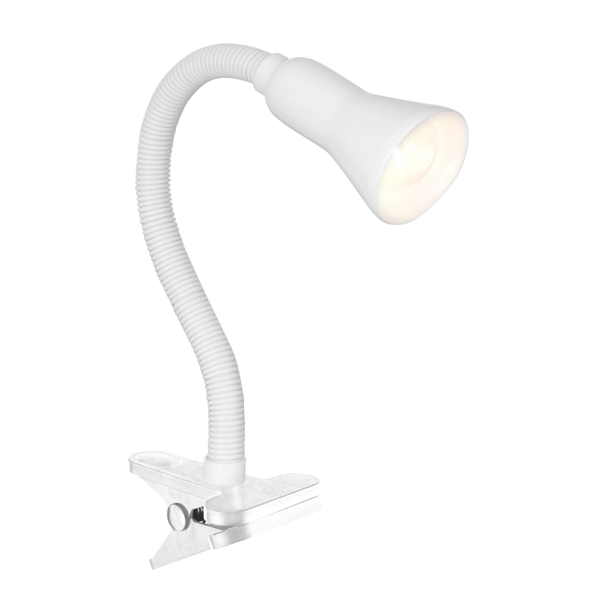 Searchlight Dane Desk Partners - White Flex Clip Task Lamp