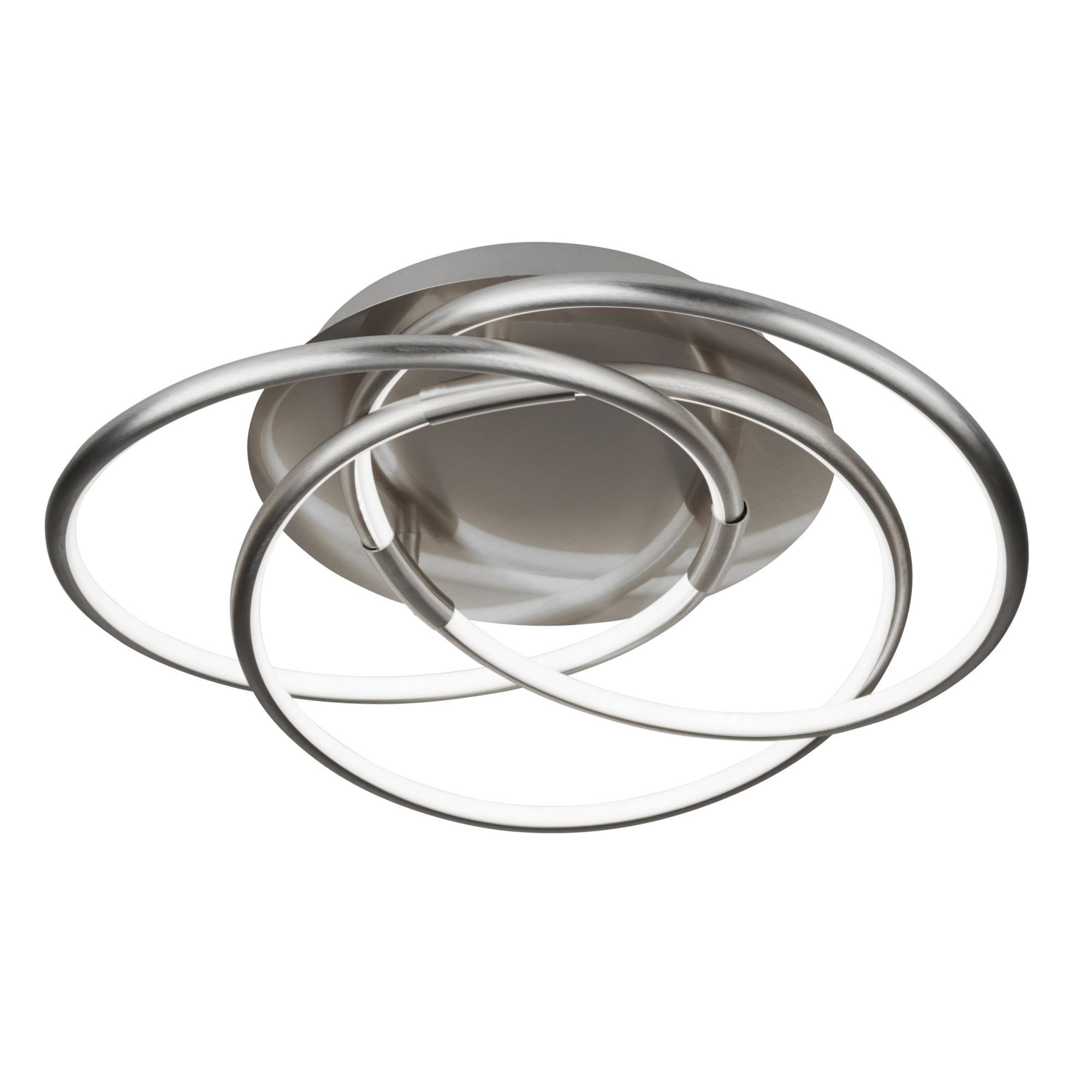 Searchlight Maddox LED Flush Light, Satin Silver