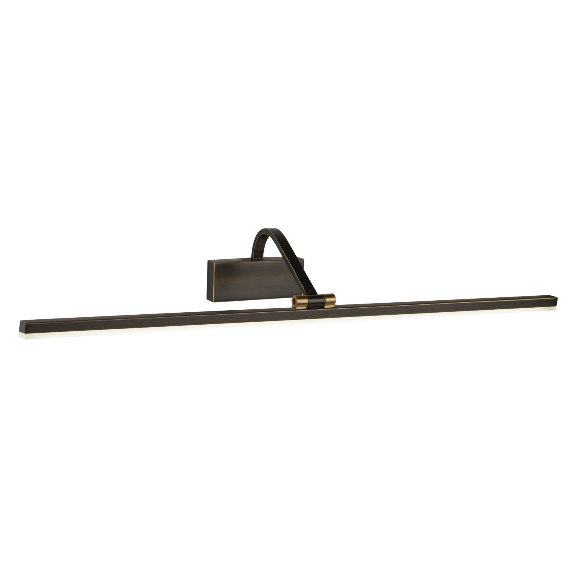 Searchlight LED Picture Light 710mm - Black Brushed Gold