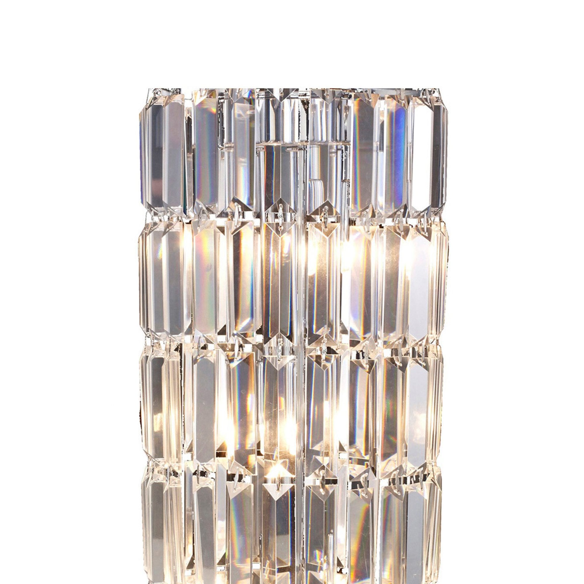 Diyas IL30070 Torre Crystal 1 Meter Polished Chrome