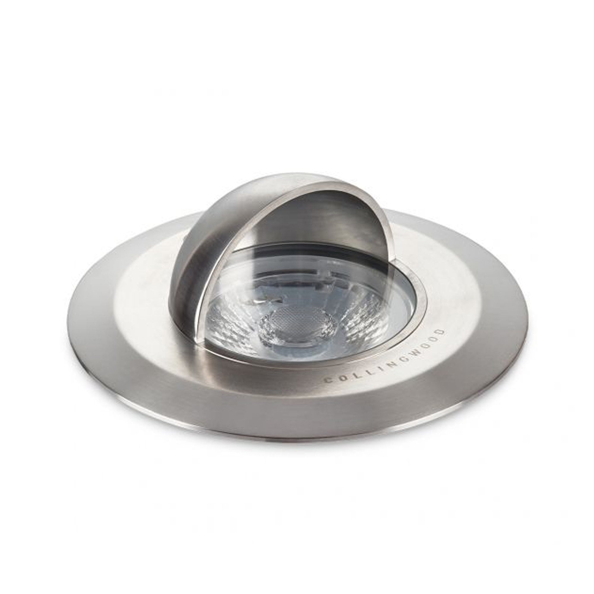 Collingwood GL034 SPS Straight to Mains Hooded LED Ground Light - Stainless Steel