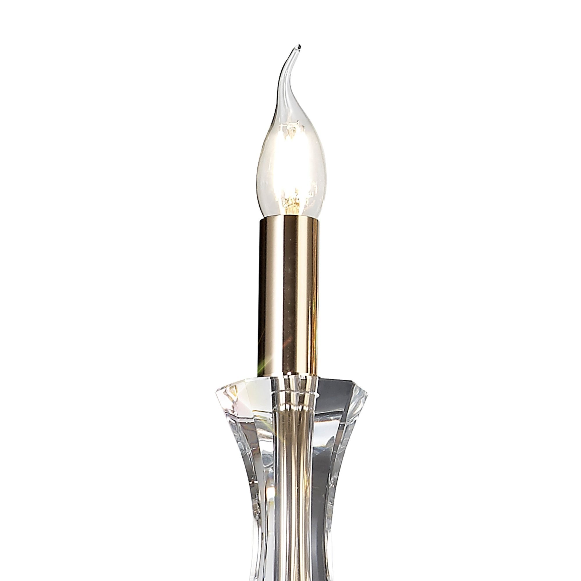 Diyas Armand Pendant 3 Light E14 - French Gold/Crystal