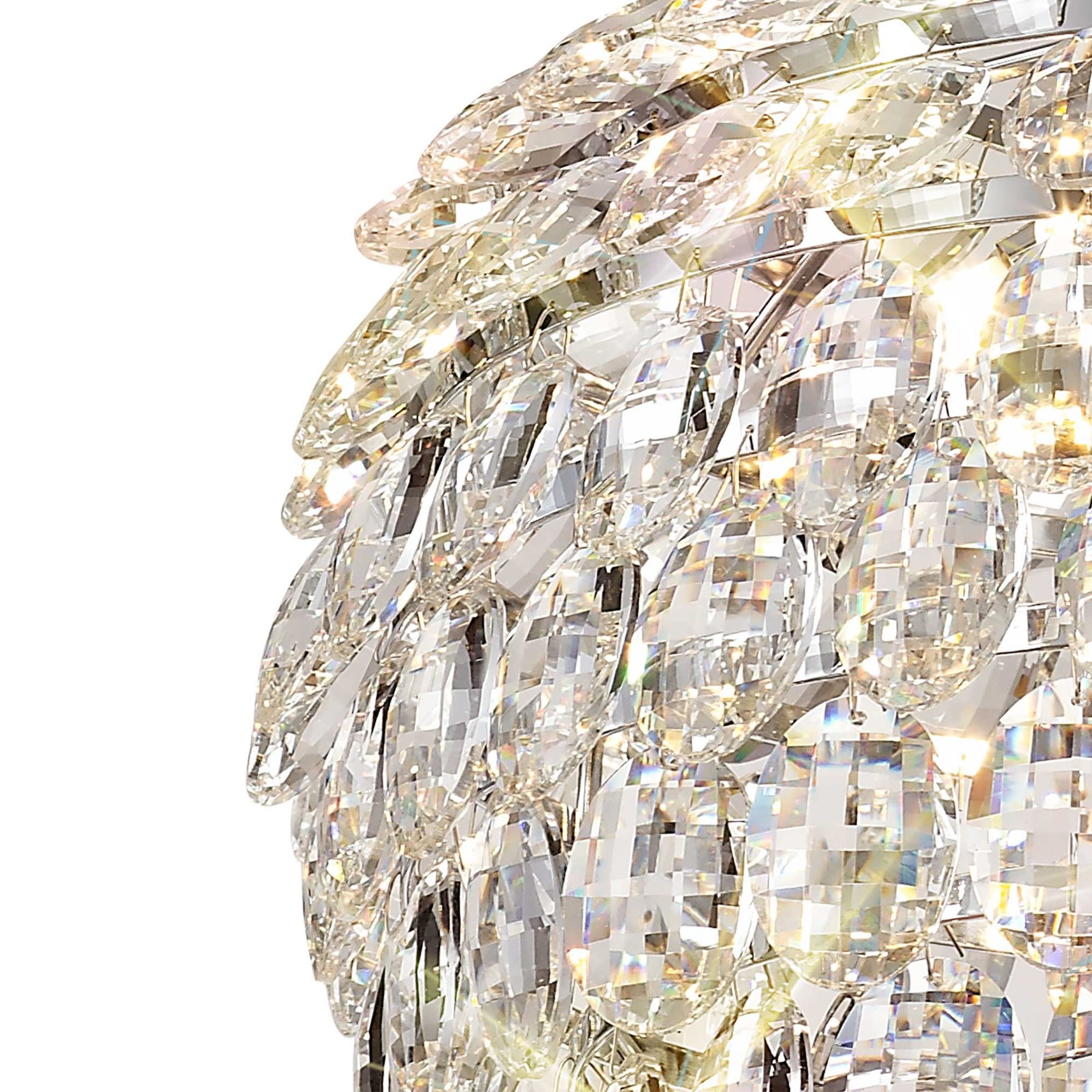 Diyas Coniston Pendant 6 Light E14 - Polished Chrome/Crystal