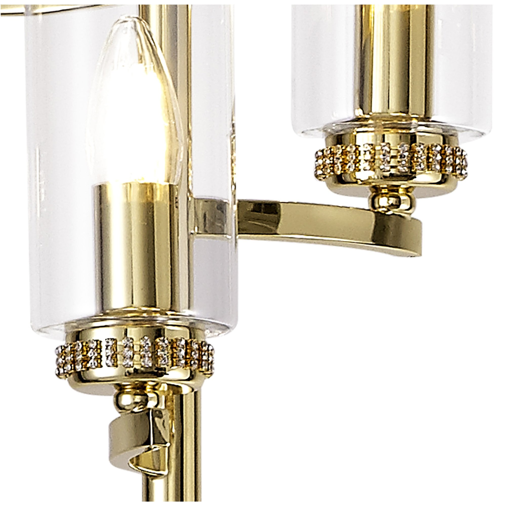 Fabula Heathcote 3 Light Floor Lamp - Polished Gold