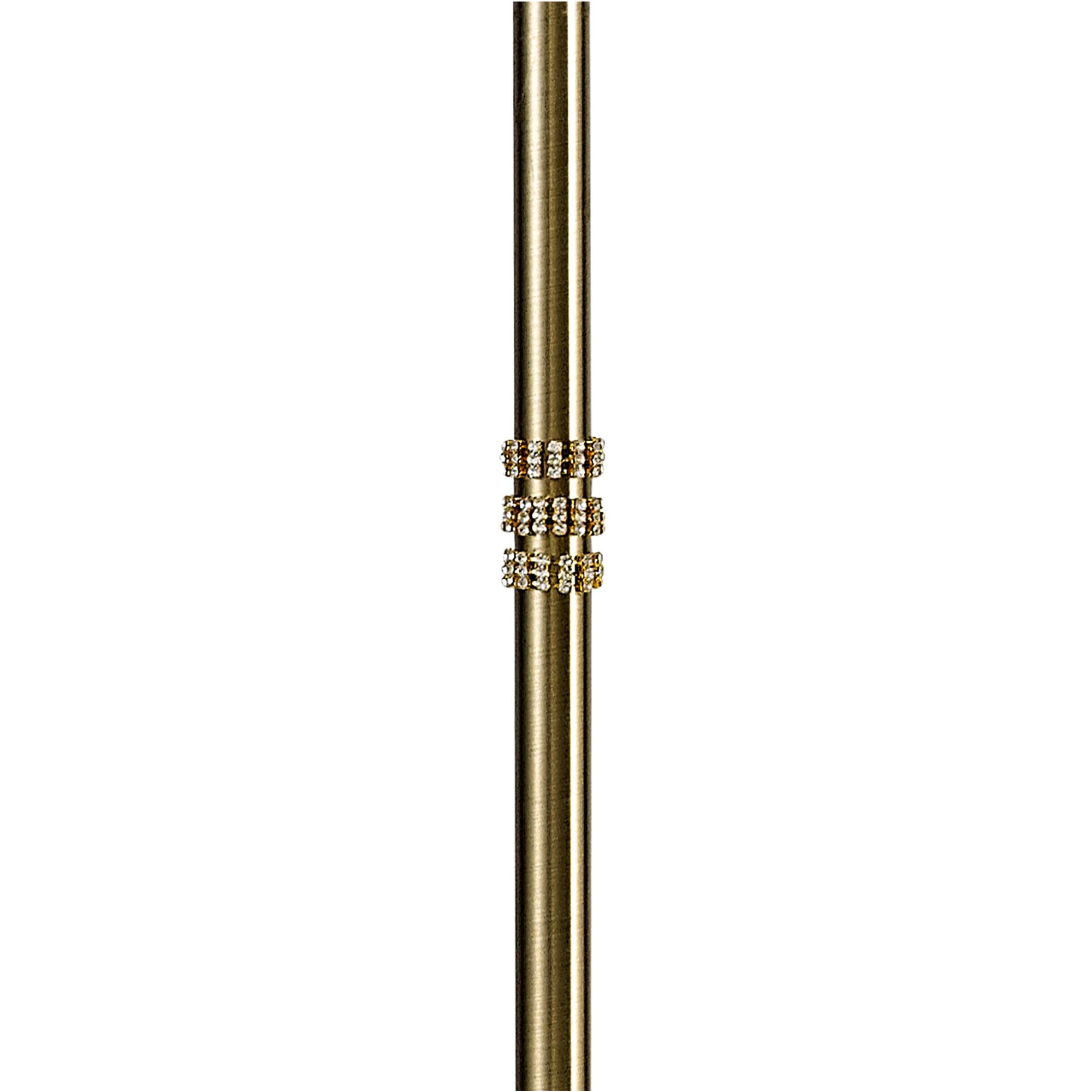 Fabula Heathcote 3 Light Floor Lamp - Antique Brass