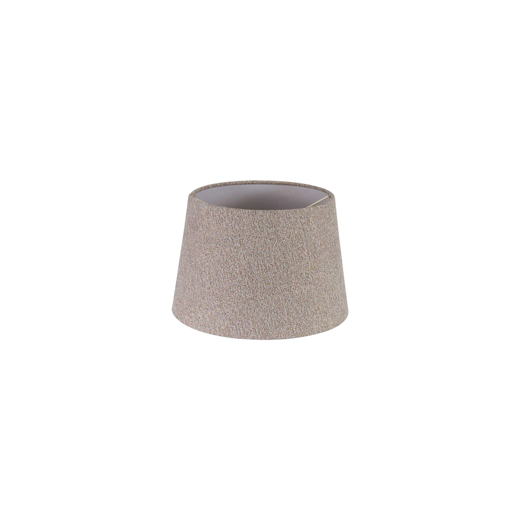 Fabula Buckhurst Round 240/300 x 200mm Fabric Shade - Multi & White Laminate - Shade Only